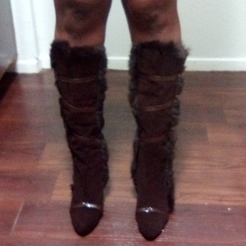 Sexy Fur Calf Boots